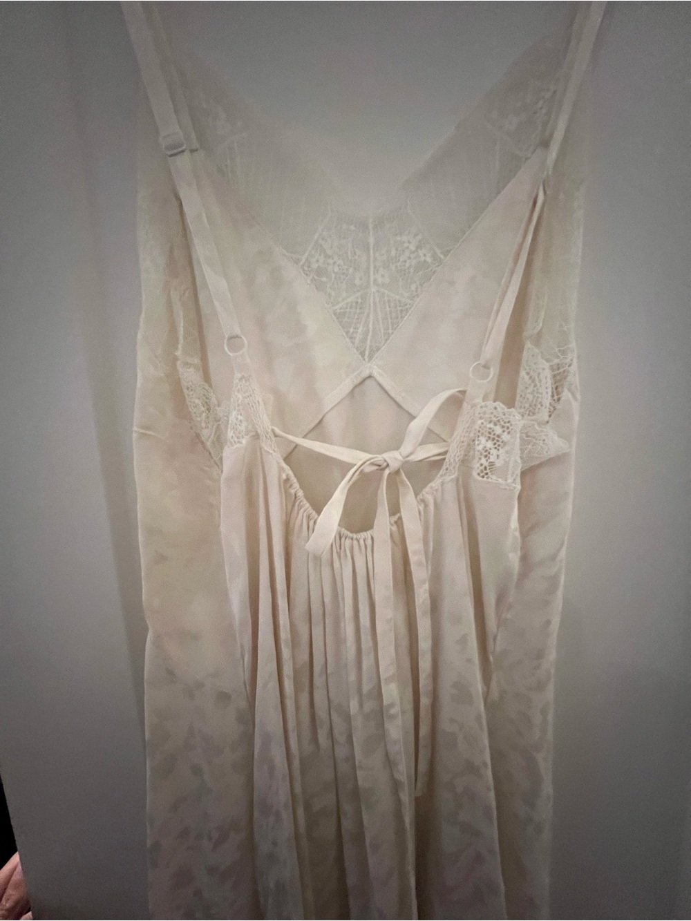 Zadig & Voltaire Ivory Lace-Trim Satin Slip Dress - Picture 7 of 7
